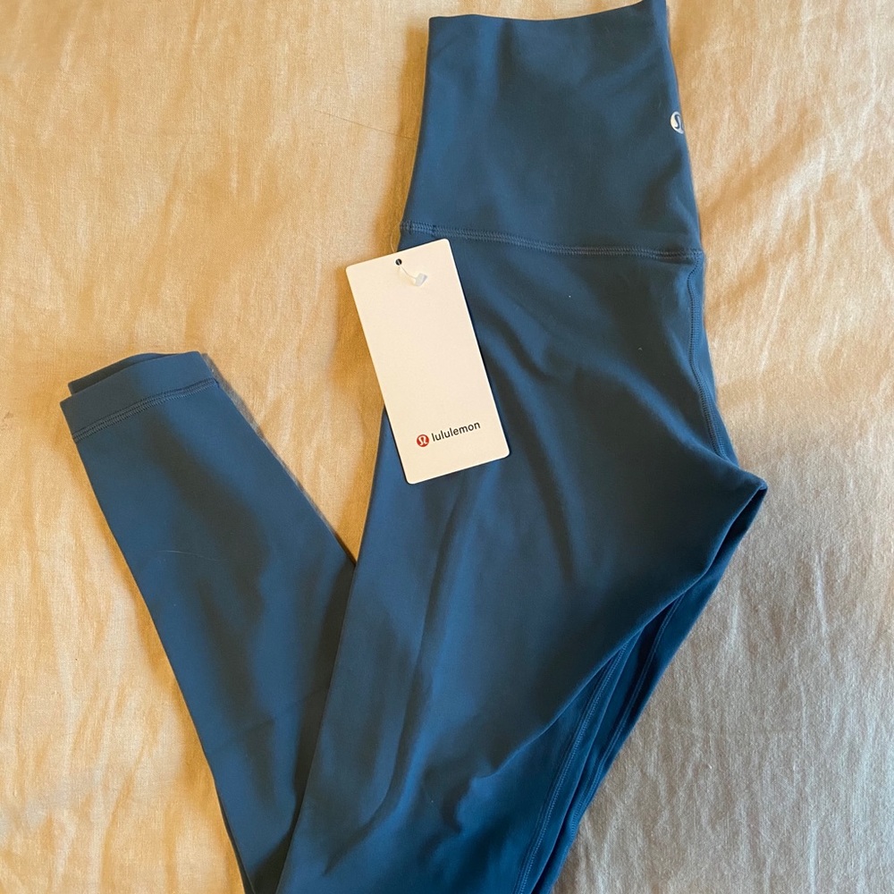 NWT Lululemon Align Pant 28” in Petrol Blue